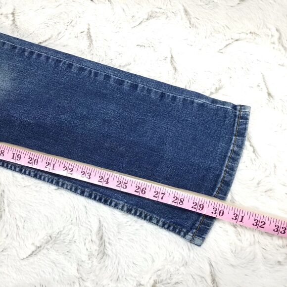 George Jeans Mens 34x30 Blue Boot Cut Dark Wash American Denim - Picture 7 of 12